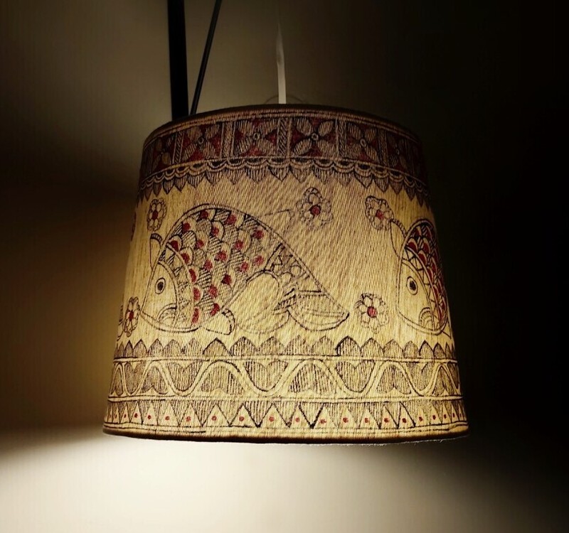 painted pendant lamp