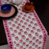 pink dining table runner